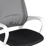 Офисное кресло с основанием из белого пластика Desk chairs Black варинант исполнения - 6 | Loft Concept в Красноярске