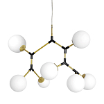 Люстра с 7-ю белыми шарообразными плафонами Natural Concepts варинант исполнения - 1 | Loft Concept в Красноярске