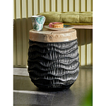 Приставной столик с фактурой под натуральное дерево Immortality варинант исполнения - 5 | Loft Concept в Красноярске