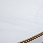 Консоль приставная полукруглая на основании золотого цвета Interior Accent варинант исполнения - 3 | Loft Concept в Красноярске