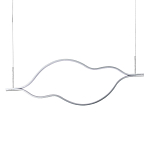 Подвесной светильник волнообразный изогнутый на двух тросах 123 см Spiral Lighting варинант исполнения - 1 | Loft Concept в Красноярске