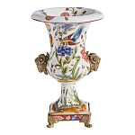 Ваза из фарфора с бронзовыми Овнами Bronze Aries варинант исполнения - 2 | Loft Concept в Красноярске