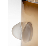 Ваза коричневая Forma Mare со стеклянными вставками варинант исполнения - 3 | Loft Concept в Красноярске