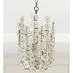 Подвесной светильник декорированный цветами из стекла Lightness of Flowers варинант исполнения - 3 | Loft Concept в Красноярске