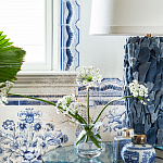 Обои ручная роспись Porto by Alessandra Branca Original colourway on dyed paper варинант исполнения - 3 | Loft Concept в Красноярске