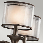 Люстра с белыми тканевыми абажурами в прозрачных стеклянных цилиндрах Kichler варинант исполнения - 21 | Loft Concept в Красноярске