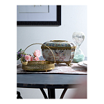 Блюдо фарфоровое с бронзовой ручкой Paradise Dish with Handle варинант исполнения - 2 | Loft Concept в Красноярске