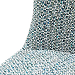 Дизайнерское мягкое кресло без подлокотников в голубой пестрой обивке Roux Armchair варинант исполнения - 6 | Loft Concept в Красноярске