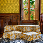 Дизайнерский модульный диван волнистой формы с цветным принтом Poltronova Superonda Sofa варинант исполнения - 23 | Loft Concept в Красноярске