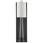 Бра на прозрачном штативе с тканевым абажуром в форме цилиндра Conciseness варинант исполнения - 4 | Loft Concept в Красноярске