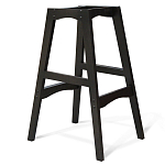 Барный стул со спинкой и подлокотниками на 4-х деревянных ножках Douglas Rhombus Бирюзовый Велюр варинант исполнения - 3 | Loft Concept в Красноярске