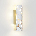 Бра с цилиндрическим белым бетонным плафоном Terrazzo Light варинант исполнения - 1 | Loft Concept в Красноярске