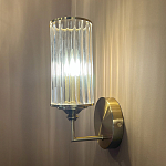 Бра с цилиндрическим рифленым стеклянным плафоном Jeanette варинант исполнения - 5 | Loft Concept в Красноярске