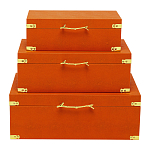 Комплект оранжевых чемоданов Golden Twigs варинант исполнения - 1 | Loft Concept в Красноярске