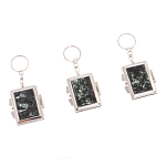 Зеркало брелок складное двухстороннее из натурального камня Серафинит Stone Mirrors варинант исполнения - 4 | Loft Concept в Красноярске