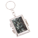 Зеркало брелок складное двухстороннее из натурального камня Серафинит Stone Mirrors варинант исполнения - 1 | Loft Concept в Красноярске