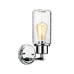 Бра с цилиндрическим прозрачным плафоном из стекла с пузырьками Elstead Lighting варинант исполнения - 1 | Loft Concept в Красноярске