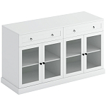 Широкая тумба с ящиками и стеклянными дверцами Percent Glass Cabinet варинант исполнения - 1 | Loft Concept в Красноярске