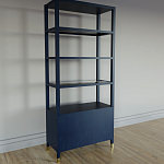 Стеллаж со стеклянными полками Elsa Dreams Blue варинант исполнения - 7 | Loft Concept в Красноярске