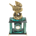 Часы настольные из натурального камня с декором в виде орла Eagle Stone Clock варинант исполнения - 5 | Loft Concept в Красноярске