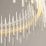 Люстра круглая с прозрачными стеклянными трубками 51 см Nembus варинант исполнения - 8 | Loft Concept в Красноярске