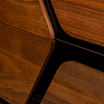 Высокий комод с узором из шпона на фасаде Sahara варинант исполнения - 5 | Loft Concept в Красноярске