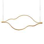Подвесной светильник волнообразный изогнутый на двух тросах 103 см Spiral Lighting варинант исполнения - 1 | Loft Concept в Красноярске