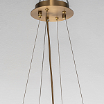 Люстра подвесная круглая с овальными подвесками из стекла дымчатого цвета Harlow Crystal Round варинант исполнения - 5 | Loft Concept в Красноярске