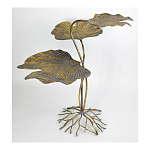 Столик приставной с тремя столешницами Тропические листья Tropical Forest gold варинант исполнения - 3 | Loft Concept в Красноярске