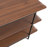 ТВ-тумба с полками из массива ореха Derick Wooden TV Stand варинант исполнения - 3 | Loft Concept в Красноярске