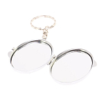 Зеркало брелок карманное двухстороннее из натурального камня Оникс Silver Stone Mirrors варинант исполнения - 3 | Loft Concept в Красноярске