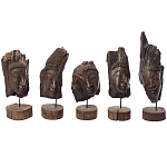 Декоративная статуэтка из дерева Будда Buddha Wooden Statuette варинант исполнения - 6 | Loft Concept в Красноярске