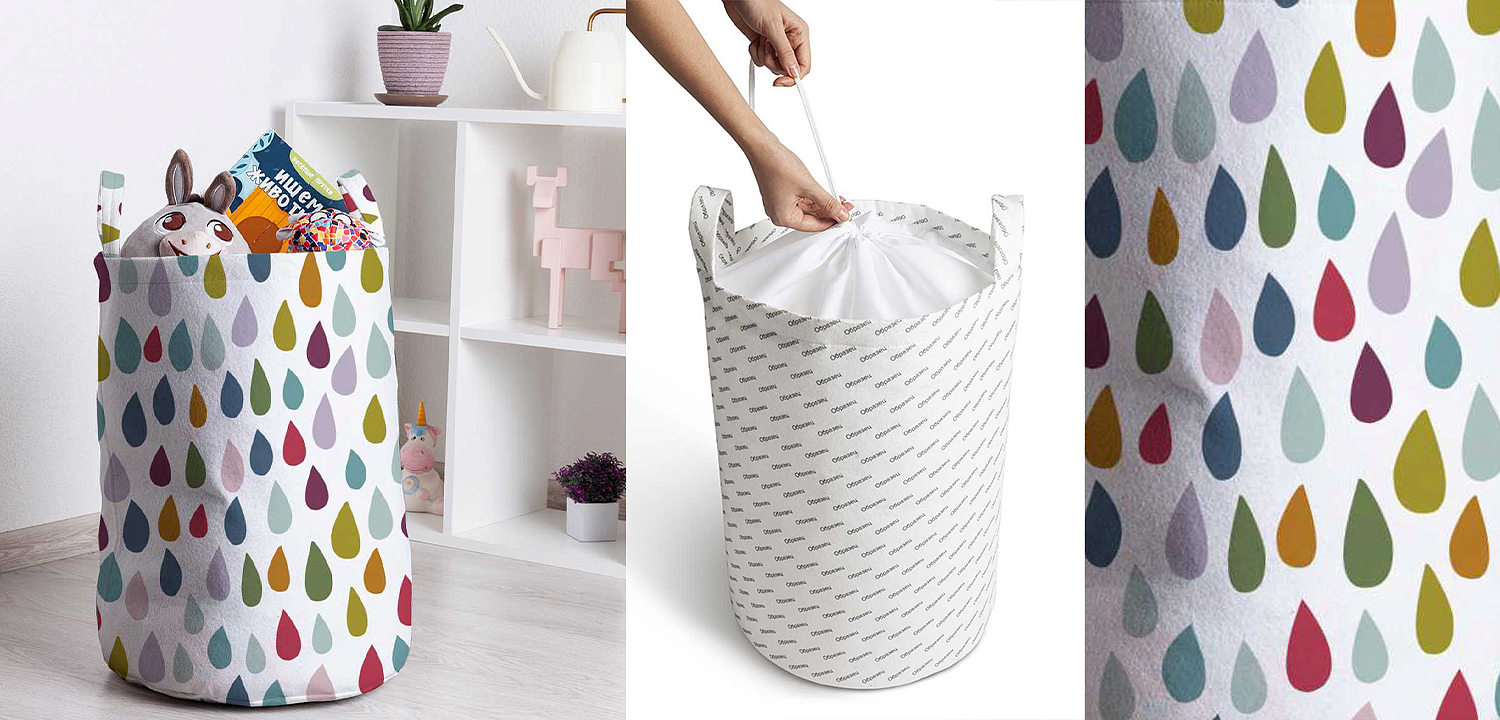 Корзина Drops Pattern Basket Корзина Drops Pattern Basket - Loft-Concept в Красноярске