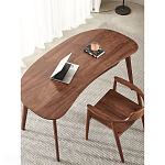 Стол рабочий округлой формы с ящиком  Working Moonnut Table варинант исполнения - 6 | Loft Concept в Красноярске