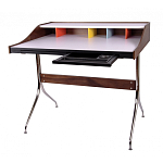 Письменный стол с 2-мя чёрными выдвижными ящиками и нишей с цветными разделителями Ballan варинант исполнения - 1 | Loft Concept в Красноярске