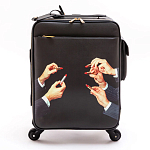 Чемодан дорожный SELETTI Travel Kit Trolley Lipstick Black варинант исполнения - 1 | Loft Concept в Красноярске