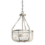 Люстра подвесная с чашеобразным плафоном из прозрачных стеклянных прутьев Kichler варинант исполнения - 1 | Loft Concept в Красноярске