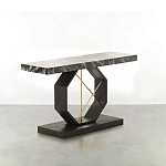 Консоль чёрная с геометрическим основанием Josette варинант исполнения - 1 | Loft Concept в Красноярске