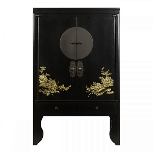 Шкаф Chinese Bird Black
