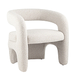 Кресло дизайнерское для лаунж зоны жемчужного цвета Pearl Lounge варинант исполнения - 10 | Loft Concept в Красноярске