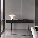 Консоль чёрная с 3-мя выдвижными ящиками Lou варинант исполнения - 3 | Loft Concept в Красноярске