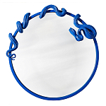 Зеркало круглое в синей раме в виде змеи Temptation варинант исполнения - 1 | Loft Concept в Красноярске