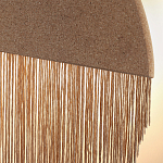 Бра круглое натуральная пробка с бахромой Natural Cork варинант исполнения - 2 | Loft Concept в Красноярске