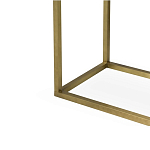 Консоль прямоугольная на золотом каркасе с 2-мя ящиками Warwick варинант исполнения - 3 | Loft Concept в Красноярске