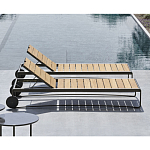 Шезлонг на металлическом каркасе с регулируемой спинкой GUELL Sunbed варинант исполнения - 3 | Loft Concept в Красноярске