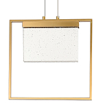 Подвесной геометрический светильник со стеклом Rectangle Geometry Glass Chandelier варинант исполнения - 1 | Loft Concept в Красноярске