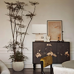 Настольная лампа с прямоугольным основанием из натурального камня c тканевым абажуром Lapis Tiburtinus варинант исполнения - 5 | Loft Concept в Красноярске