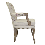 Кресло с изображением сакуры Aubrey Classical Armchair beige flax варинант исполнения - 1 | Loft Concept в Красноярске