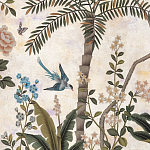 Обои ручная роспись Siam White Metal варинант исполнения - 4 | Loft Concept в Красноярске