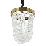 Подвесная люстра с хрустальными подвесками Riche Crystal Metal Chandelier 1 варинант исполнения - 1 | Loft Concept в Красноярске